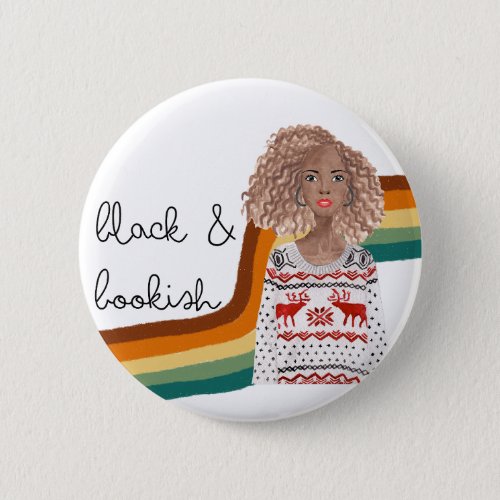 Black Book Lover Blonde Curly Hair  Button