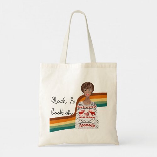 Black Book Lover Girl with Pixie Haircut  Tote Bag