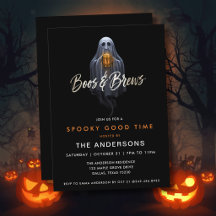 Black Boos & Brews Ghost Halloween