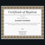 Black Border Certificate of Baptism<br><div class="desc">Black Border Certificate of Baptism</div>