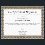 Black Border Certificate of Baptism<br><div class="desc">Black Border Certificate of Baptism</div>