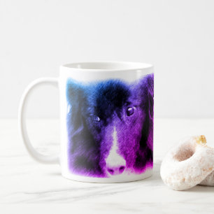 Black Border Collie Tint Animal Art Coffee Mug