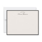 Black Border Elegant Modern Stationery Note Card