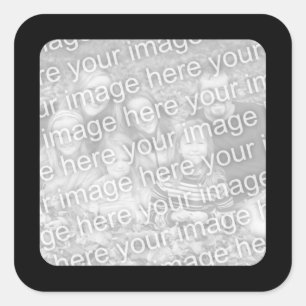 Black Border Photo Sticker