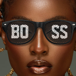 Black Boss Retro Sunglasses