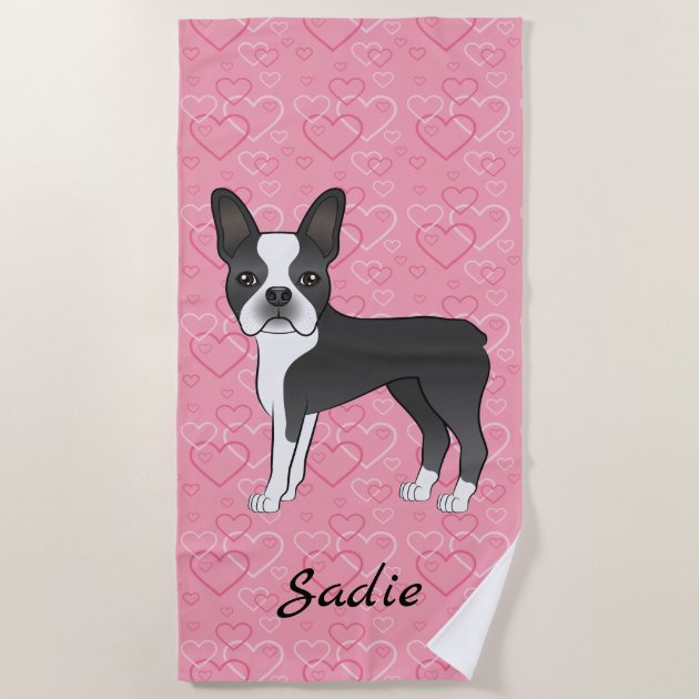 Boston terrier outlet beach towel