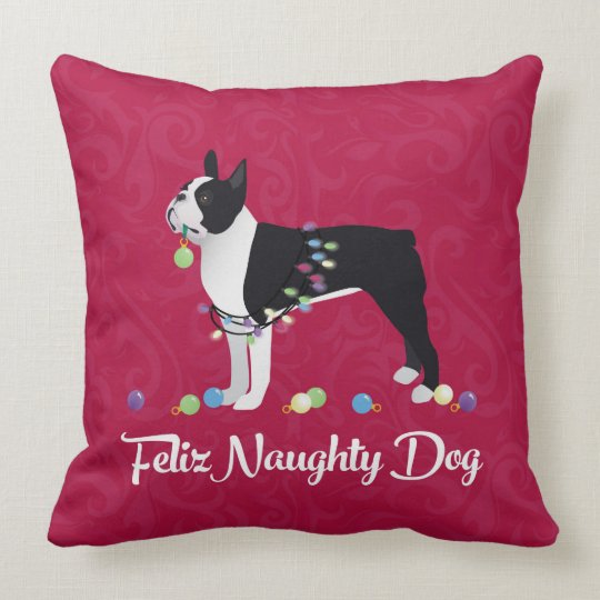 feliz naughty dog pillow