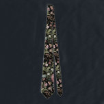 Black Botanical Floral Neck Tie<br><div class="desc">Black Botanical Floral Tie</div>
