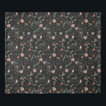 Black botanical wildflower romantic garden duvet<br><div class="desc">Black botanical wildflower romantic garden duvet,  very trendy bohemian flower bouquet in watercolor painted flowers with poppies,  daisies,  dandelions,  leaves,  pink roses and floral patterns. Stylish addition to your bedroom,  fully adjustable with names or pictures.</div>