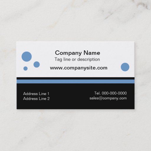 Customizable Black Bottom Business Card Templates