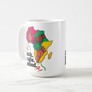Black, Bougie and Blessed, Women Black History Mon Coffee Mug