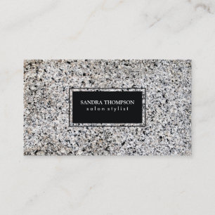 Black boundary trim / stone business card
