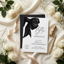 Black Bow 50th Birthday