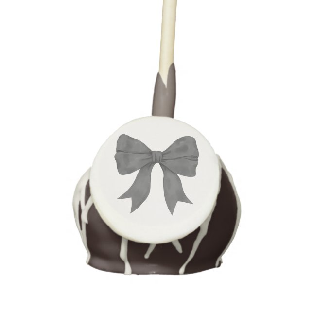 Black Bow Baby or Bridal Shower, Birthday Favors (Front)