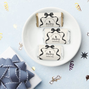 Black Bow Birthday Any Age Candy Favors