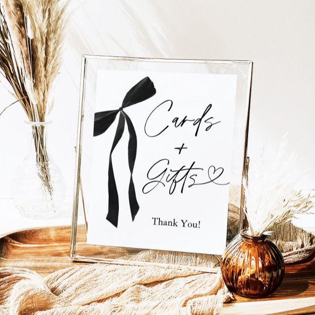 Black Bow Cards and Gifts Sign (Creator Uploaded)