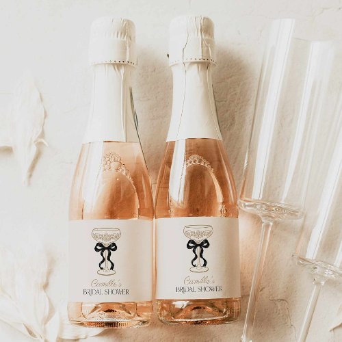 Black Bow Champagne  Sparkling Wine Label