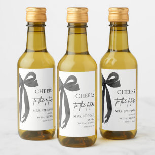 Black Bow Cheers To The Future Bridal Shower  Wine Label