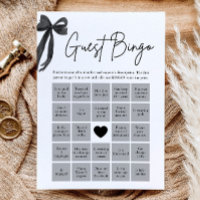 Black Bow Find the Guest Bingo Bridal Shower Game