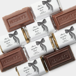 Black Bow She's Tying the Knot Bridal Shower  Hershey's Miniatures