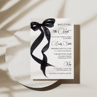 Black Bow She's Tying the Knot Bridal Shower