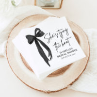 Black Bow She's Tying the Knot Bridal Shower 