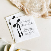 Black Bow She's Tying The Knot Bridal Shower