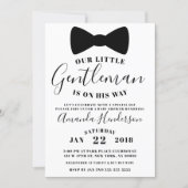 Black Bow Tie Gentleman Baby Shower Invitation (Front)
