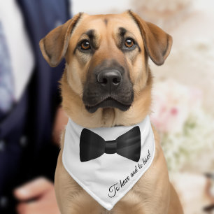 Black Bow Tie Name Pet Bandana Dog Collar Pet Bandana Collar