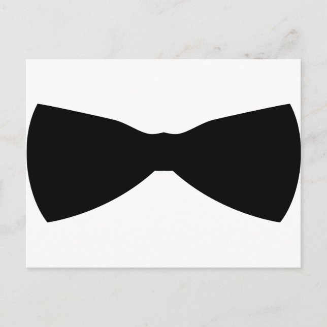 black bow tie postcard (Front)