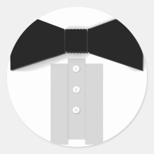 Black Bow Tie Stickers