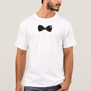 Black Bow Tie T-shirt by Conceptitude at Zazzle