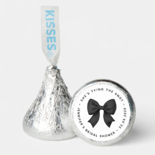 Black Bow Tying The Knot Coquette Bridal Shower Hershey®'s Kisses®