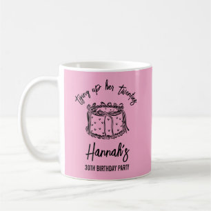 Black Bow Tying Up Her Twenties 30th Birthday Coffee Mug