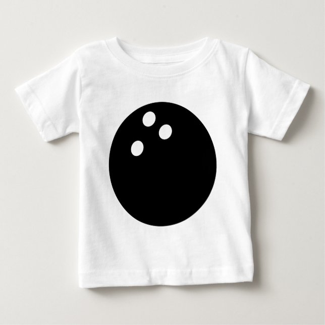 black bowling ball icon baby T-Shirt (Front)