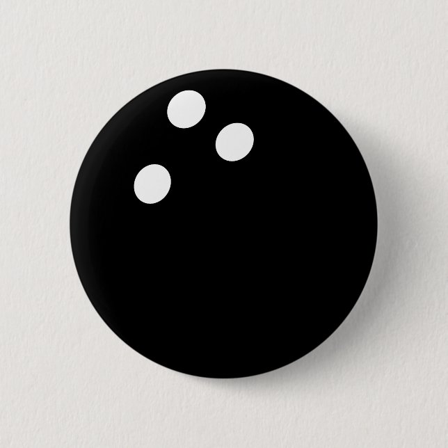 black bowling ball icon button (Front)