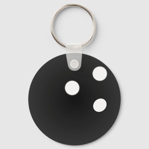 Black Bowling Ball  Keychain