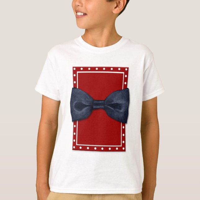 Black Bowtie Kids T-shirt (Front)
