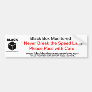Black Box Car Sticker - Speed Limit