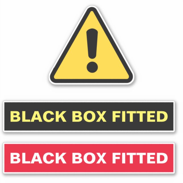 BLACK BOX FITTED STICKER (Front)