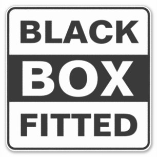 Black Box Fitted Sticker