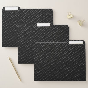 Black box leather file folder