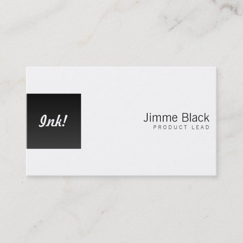 Black Box Left One Business Cards