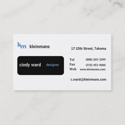 Customizable Black Box Minimal Business Card Templates
