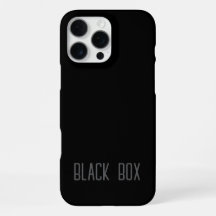 Black Box - Typography Case