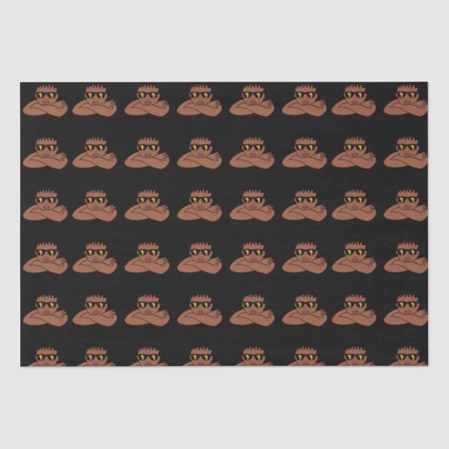 Black boy birthday gift melanin boys Christmas Tissue Paper (Front)