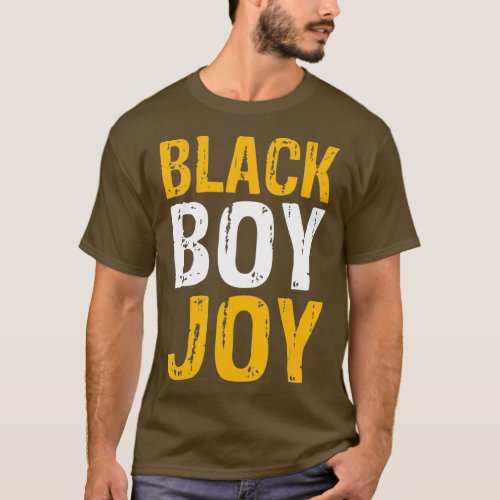 Black Boy Joy African American Black Pride T_Shirt