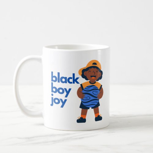 Black Boy Joy _ Soccer  Coffee Mug