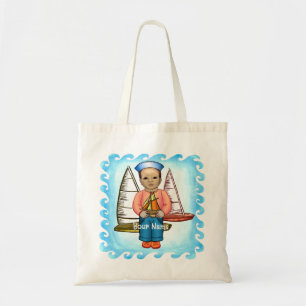 Black Boy Sailor Tote Bag