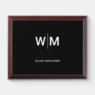 Black Branded Logo Corporate Business Company Award Plaque